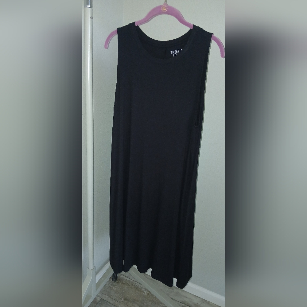 Black A-line dress